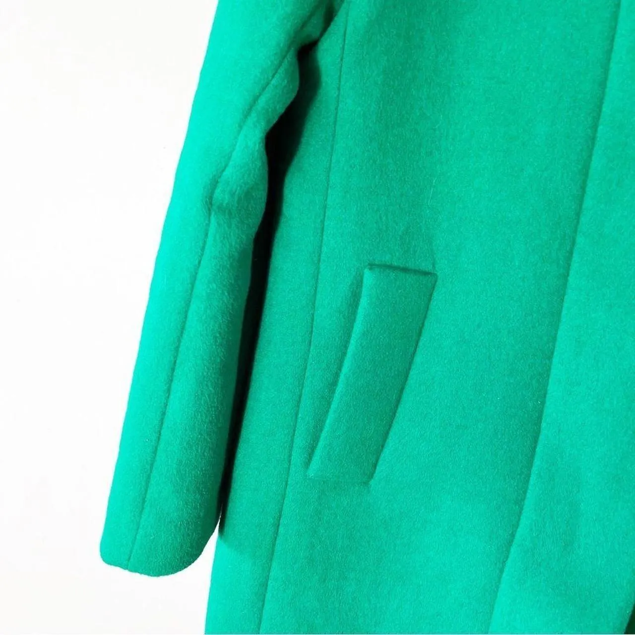 J.Crew  Bright Green Wool Coat - Image 7