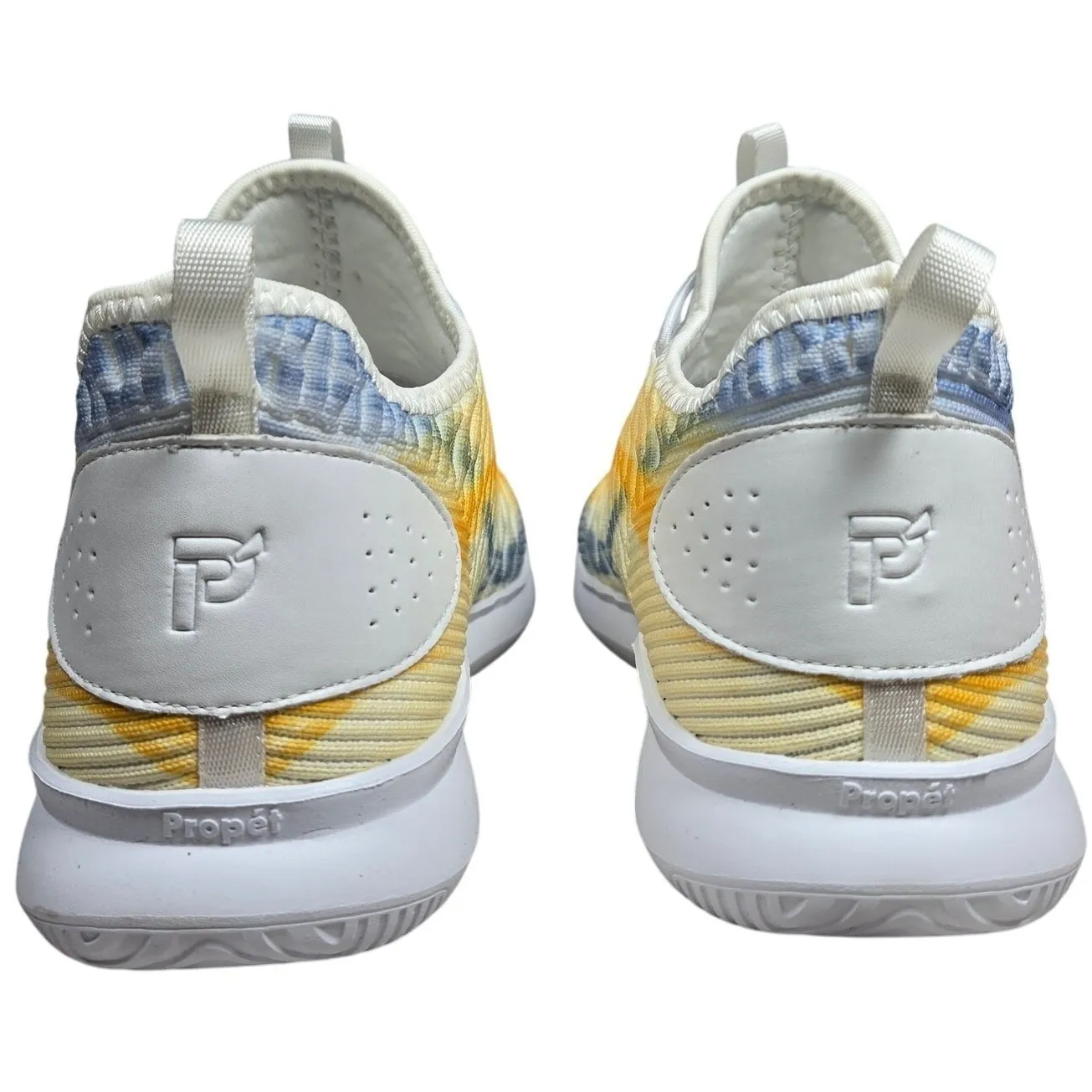 Propét Women's Travelbound Sneaker in White/Lemon 6 XX Wide NIB White - Image 3