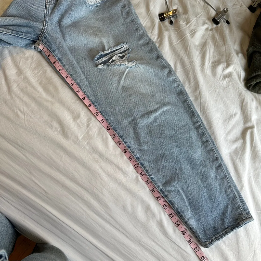 Levi's Premium High Loose Taper Jeans 29 Here To Stay Distressed Light Wash - Image 10