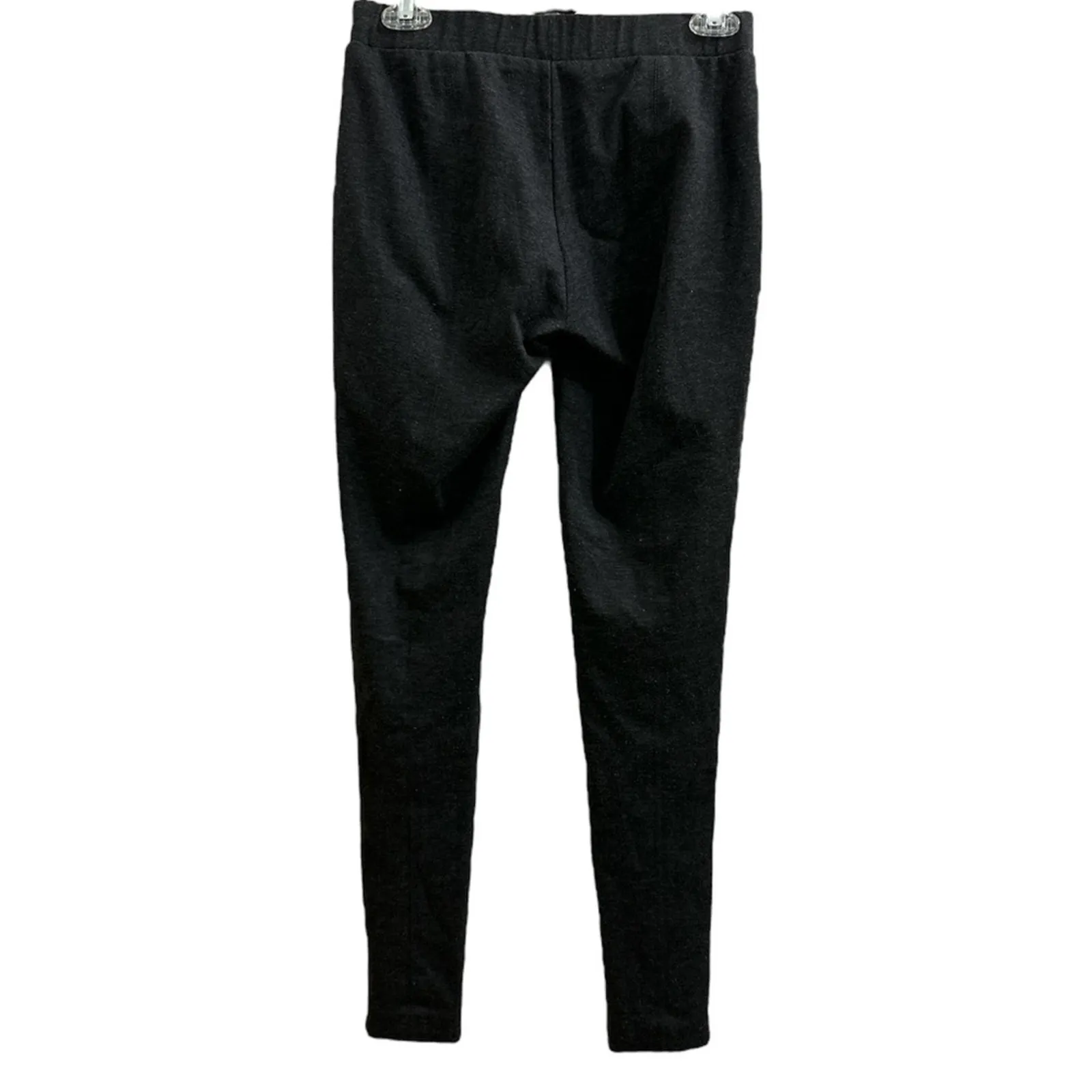 Cremieux Dark Gray Thick Back-Seam Leggings Soft Basic Small Cozy Layer Daniel - Image 2