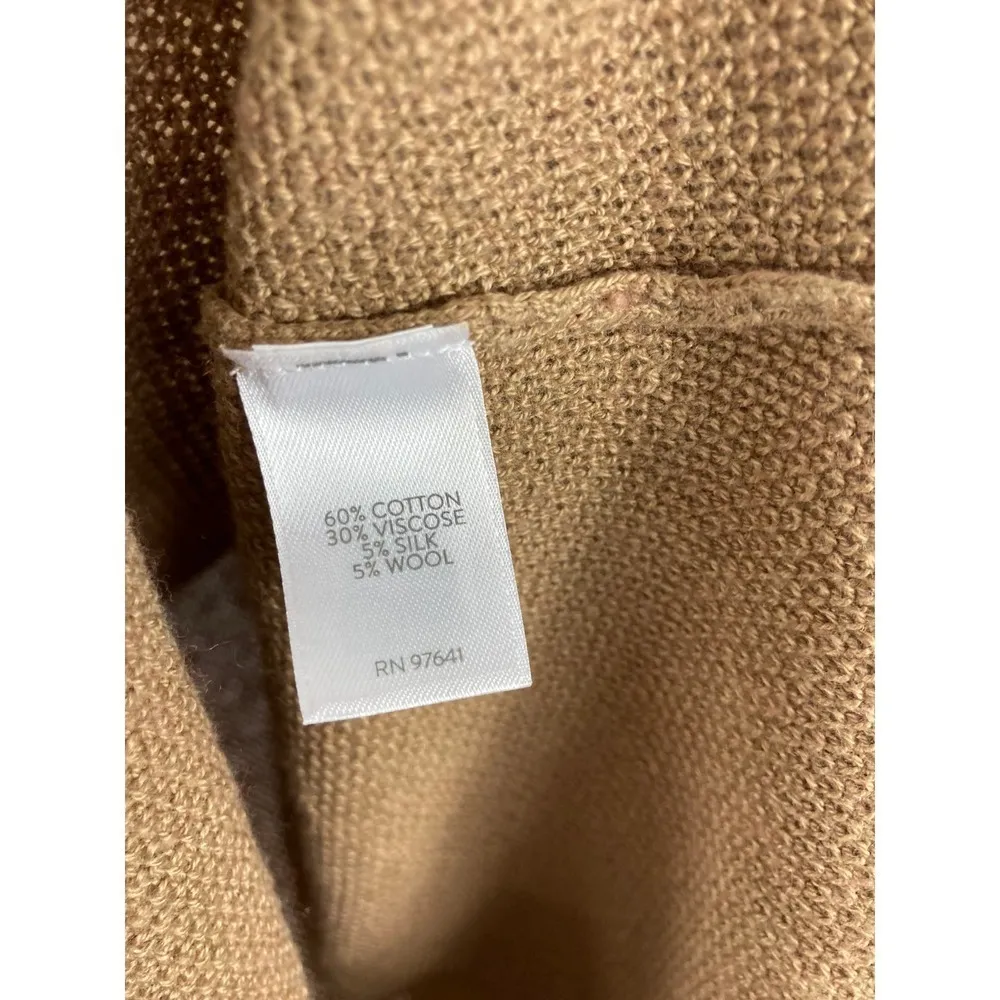 J Jill Light Brown Knit Tunic Sweater Size Small - Image 5