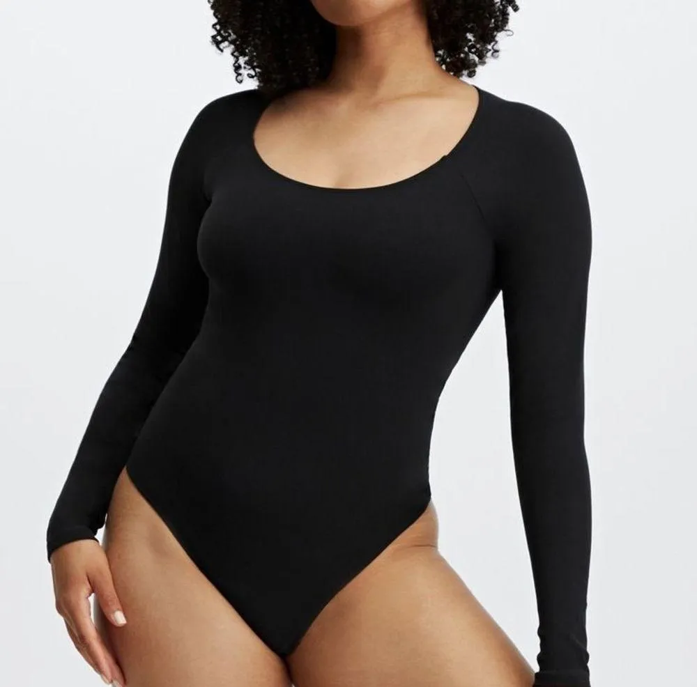 NWT Fabletics Mindy SculptKnit® Bodysuit- Black- Womens XS - Image 2