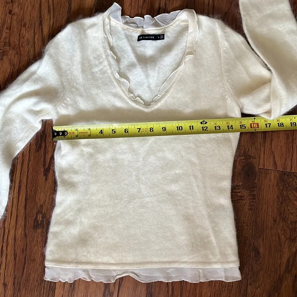 ANGORA The Limited chiffon neck and hem sweater - Image 8