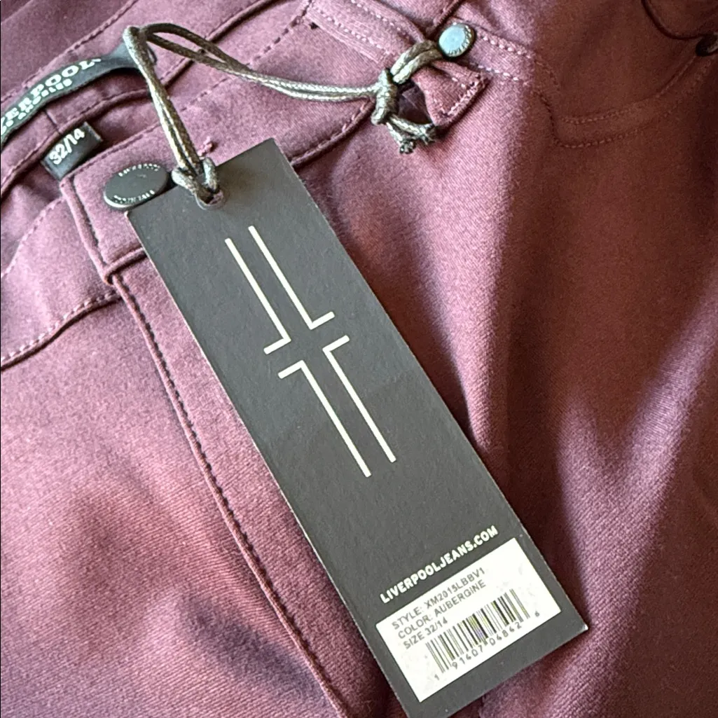 NWT Liverpool Madonna Skinny Legging Jeans in Aubergine Stretch Comfort 32/14 - Image 6