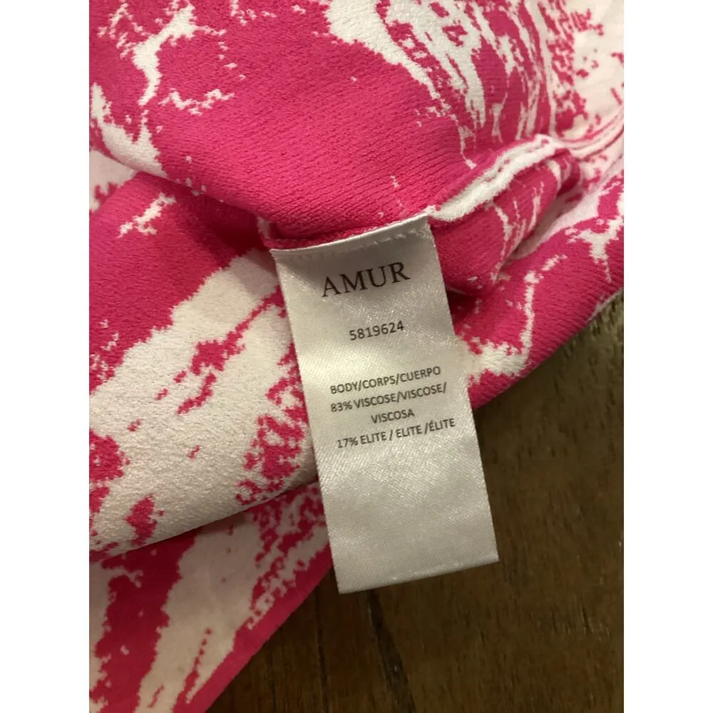 AMUR COOPER CUTOUT JACQUARD midi DRESS MELON pink white TWO TONE
SKETCH FLORAL L Size L - Image 10