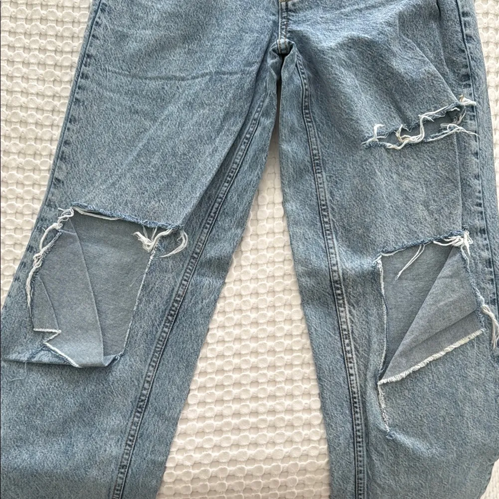 BDG High Rise Baggy Distressed Acid-Wash Jeans - Image 3