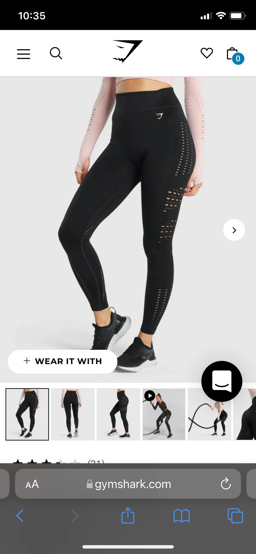 Gymshark Glow Seamless Leggings - Image 3