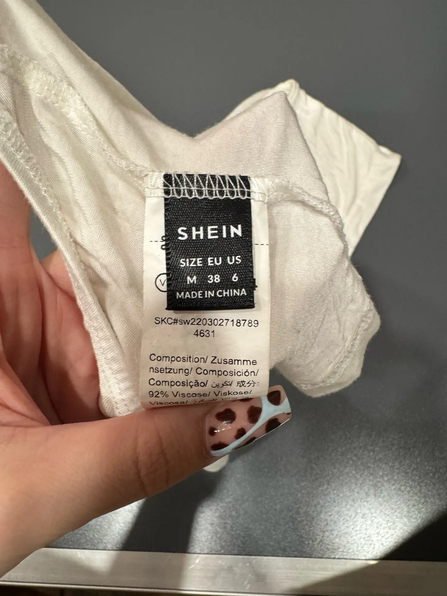 Shein White Backless Top - Image 3