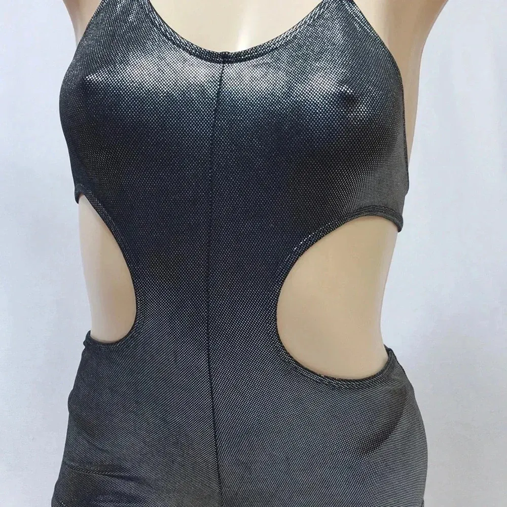 Zuliana Size Small One Piece Cheeky Swimsuit. Made in USA New With Tags. Black - Image 2