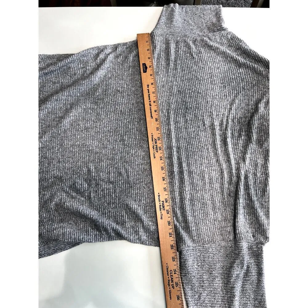 Sunday Woman size1X tunic dress sweater graylong sleeves comfy cozt Gray Size 1X - Image 4