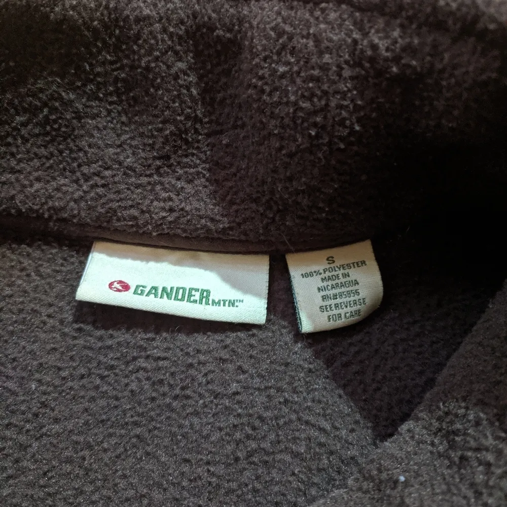 Gander Fleece Brown Winter Jacket Womens Size Small - Image 5