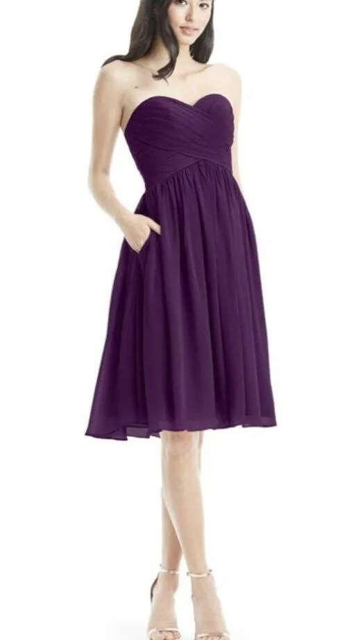 AZAZIE HEIDI Bridesmaid Dress - Grape - Image 4