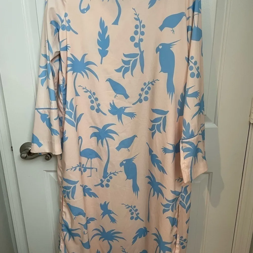 Lulus  Flamingo Bird Tree 46” Long Cardigan Kimono - Image 7