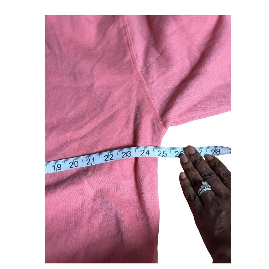 Mon Chérie Pink Classic Sweatshirt Cozy Warm Pullover Long Sleeve Layering Piece Size M - Image 4