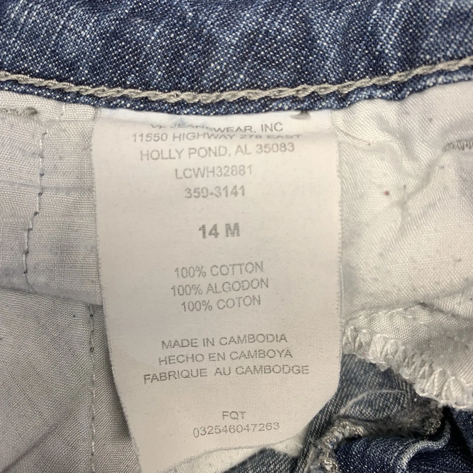 Lee Jean Shorts Women's Size 14 M One True Fit Denim Blue - Image 6