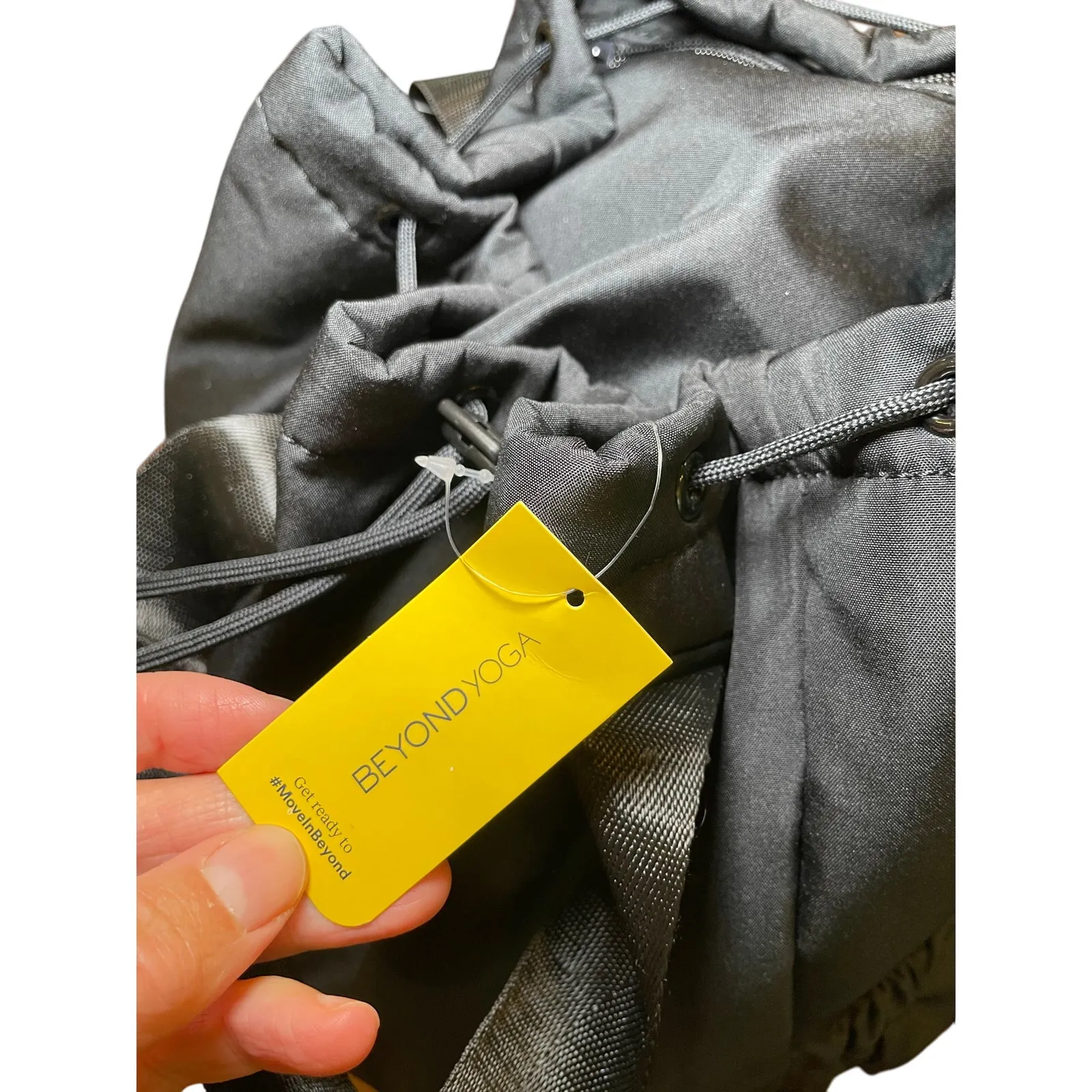 NWT Beyond Yoga Convertible Gym Bag Black Nylon Backpack Shoulder Travel Tote - Image 16