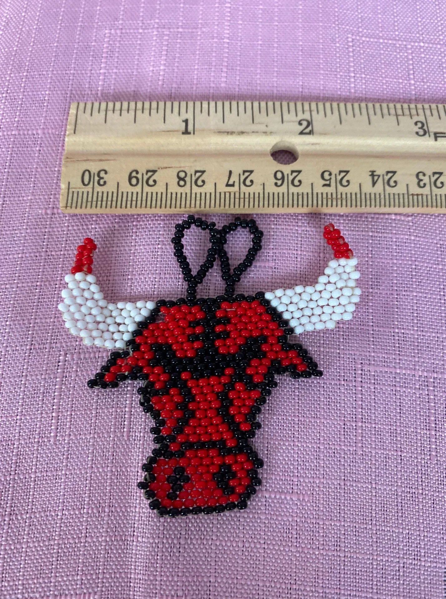 Beaded Chicago Bulls Pendant - Image 2