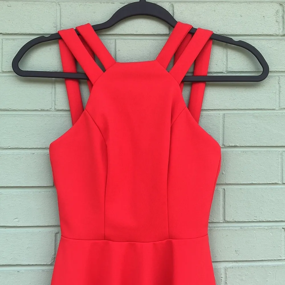 B. Smart red cocktail dress - Image 3