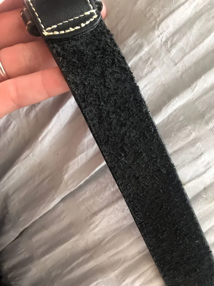 J.Crew Black Leather Beaded Belt - Image 5