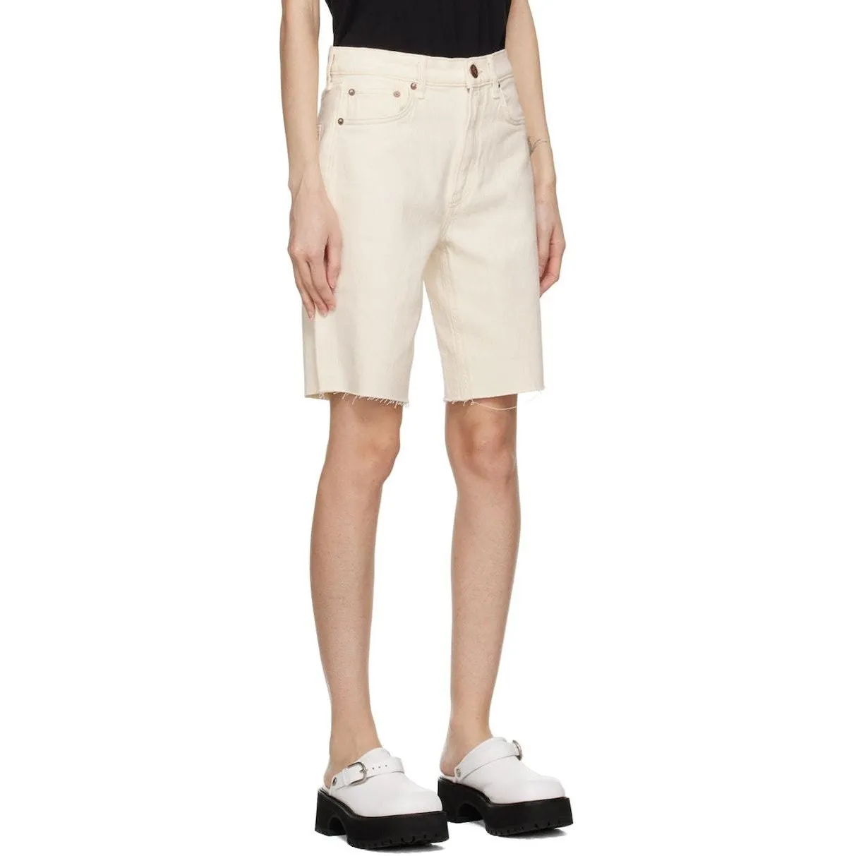 Rag‎ & Bone Vintage Bermuda 9.5" Short - Ecru Size 25 - Image 3