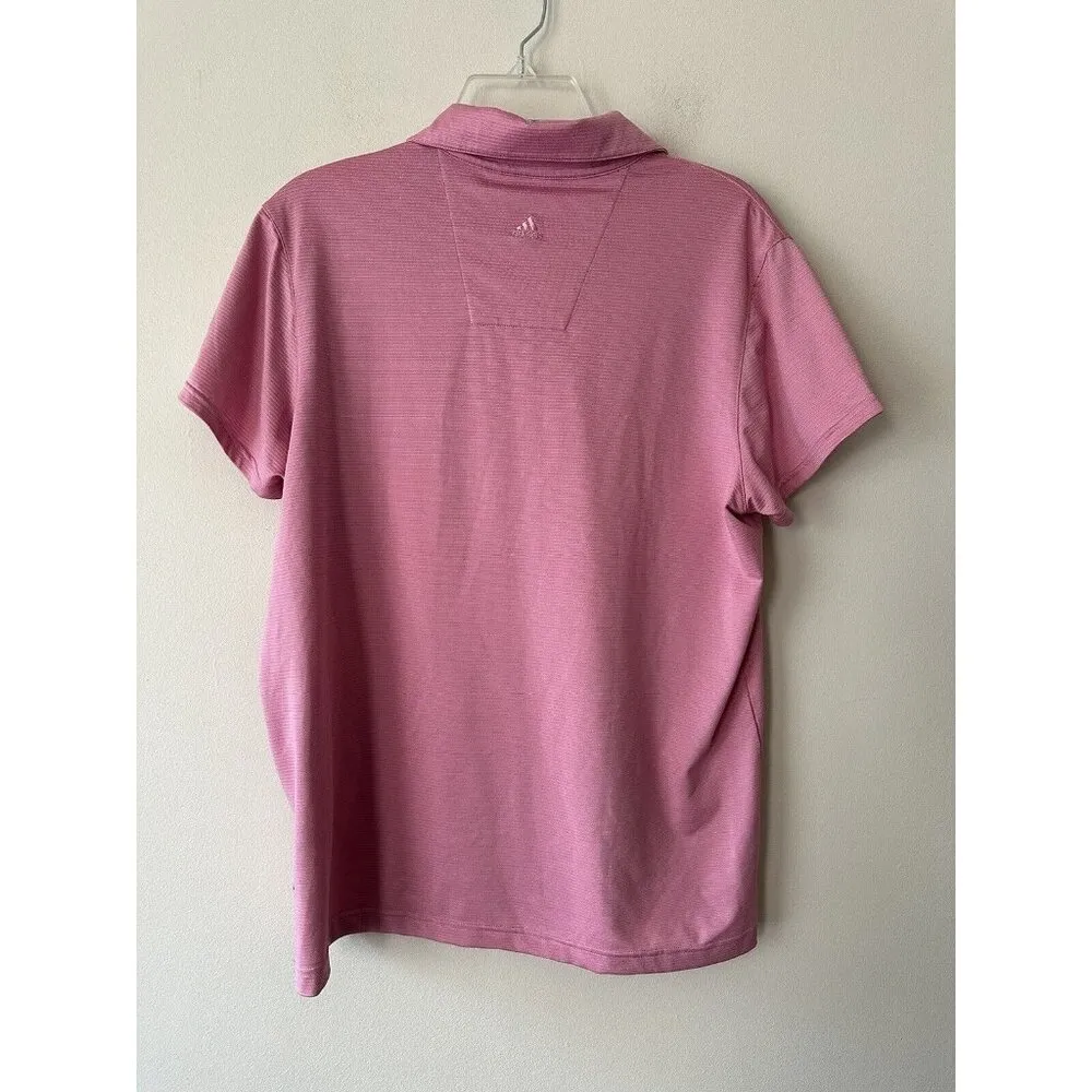 Adidas Pink  Climacool Kansas City Wizards Polo Shirt Women’s Size XL Activewear - Image 5