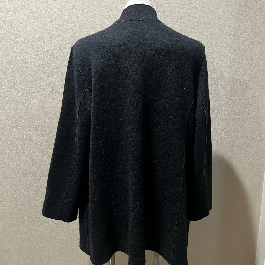 Eileen fisher black open knit jacket - Image 6