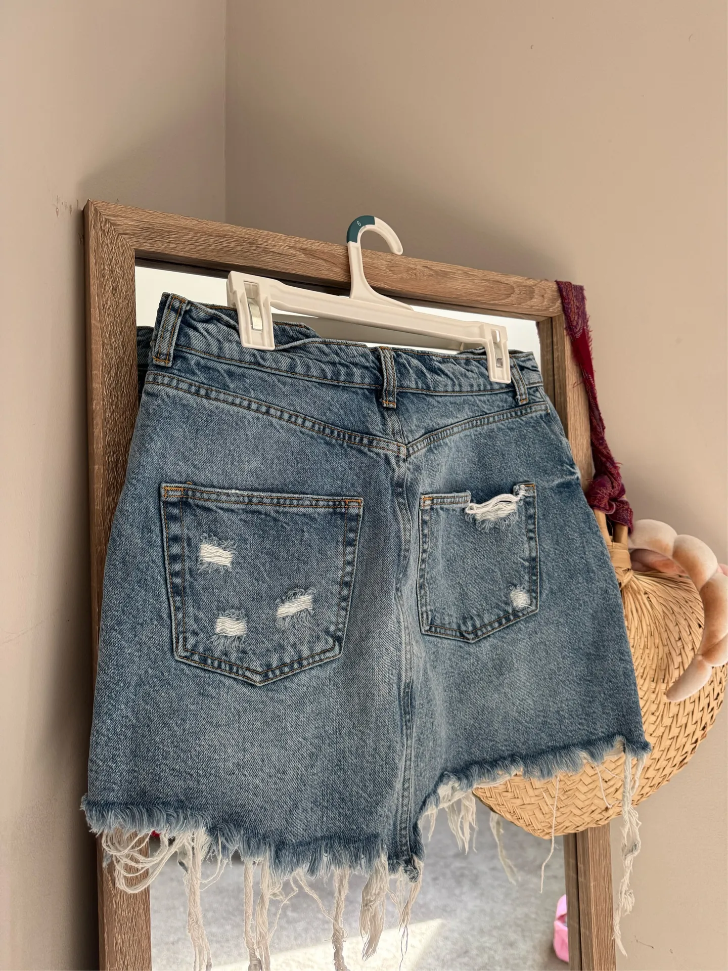 Anthropologie Jean Skirt Denim - Image 3