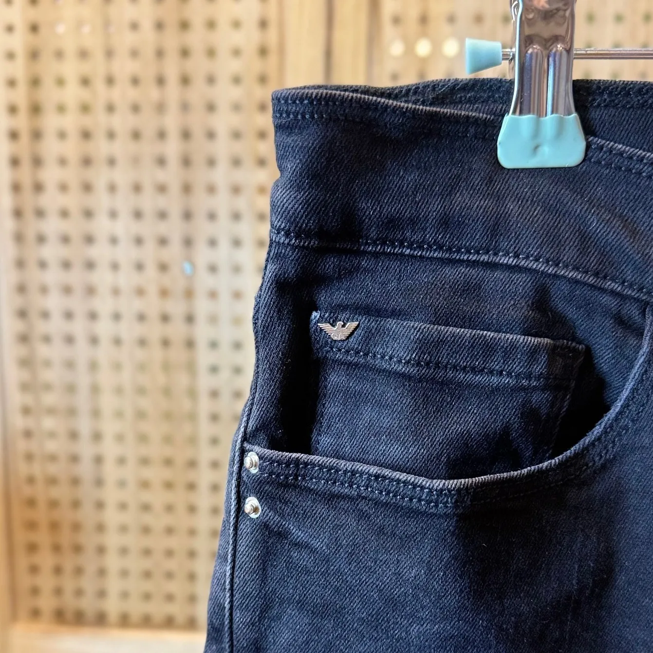 Emporio Armani J20 Black Skinny Fit Women's‎ Jeans Size 32 - Image 5