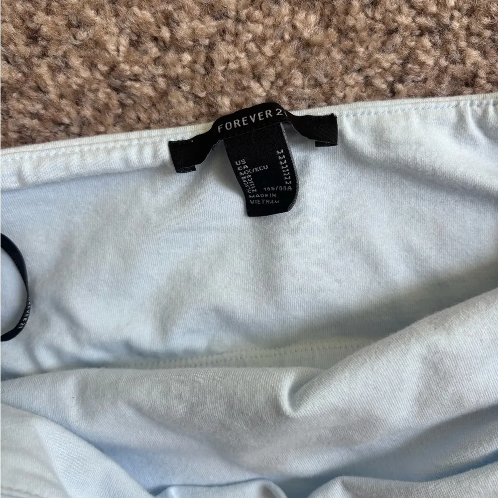 Forever 21 Light Blue Strapless Dress - Image 5