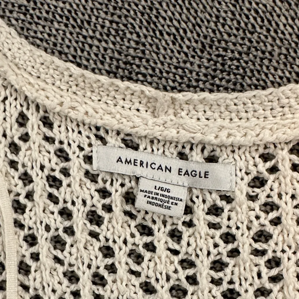 Women's Cream Open-Front Sweater - Image 5