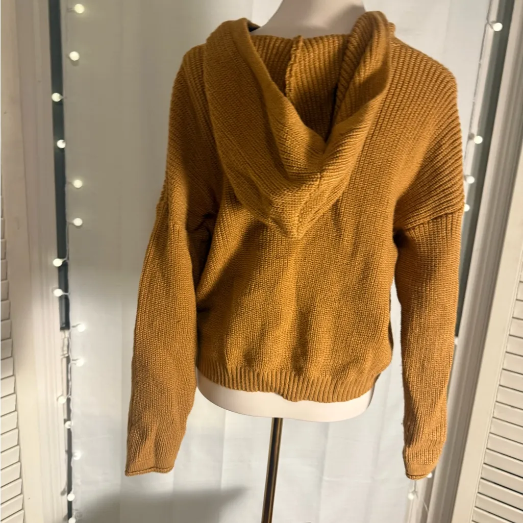 Forever 21 Oversized Knit Hoodie Sweater Small Fits M/L Slouchy - Image 3