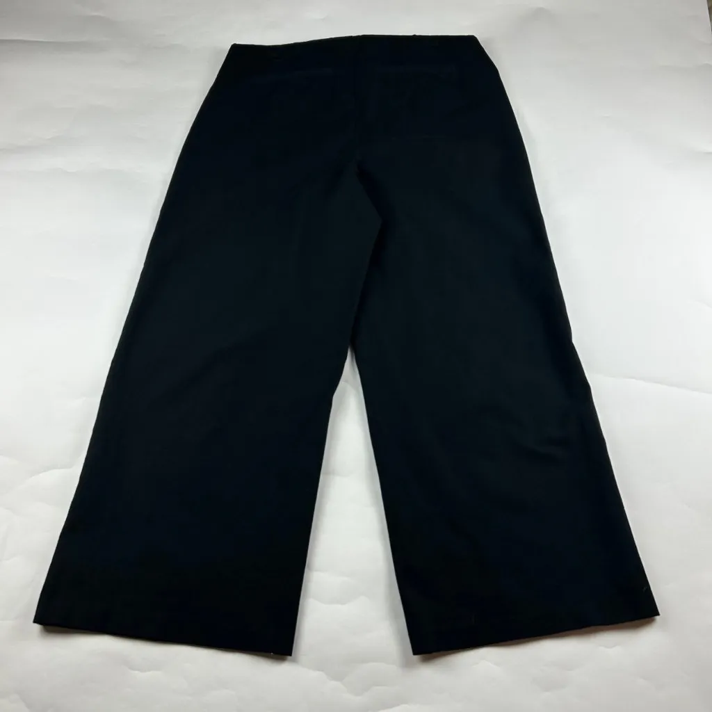 Old Navy Black Stretch Canvas High Rise Wide Leg Pixie Pant XL - Image 7