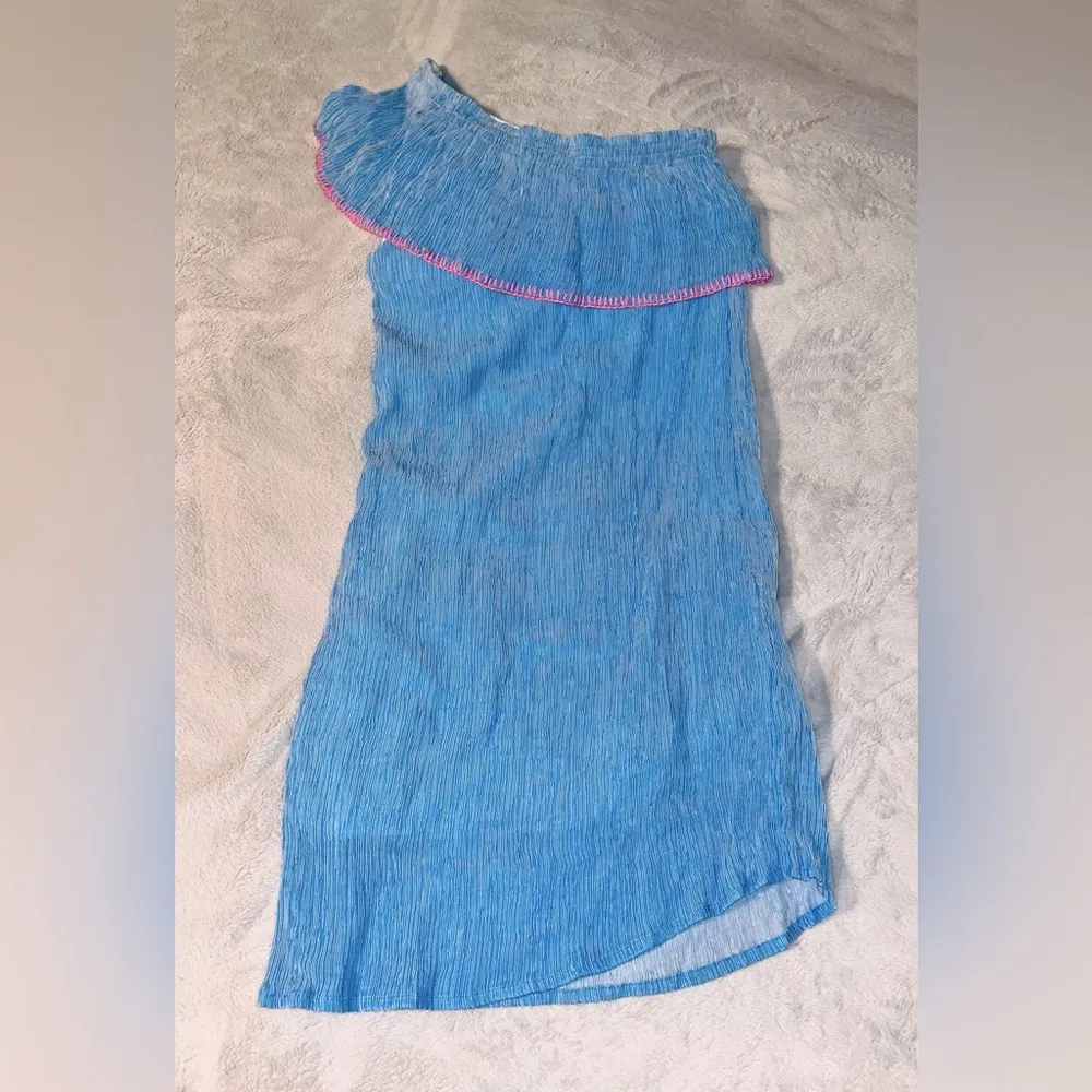 LILLY PULITZER Emmeline One Shoulder Ruffle Dress - Image 5