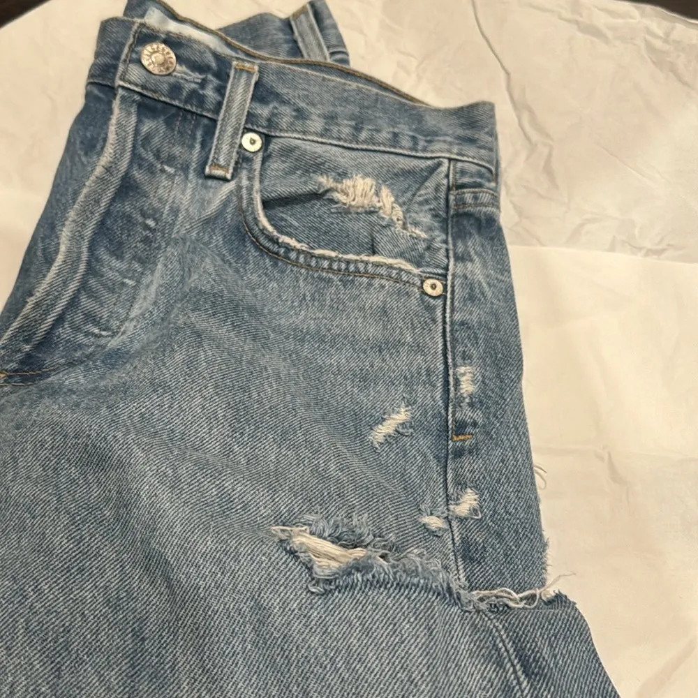 Agolde 90s Mid Rise Loose Fit in Fall Out blue aritzia jeans denim 23 - Image 3