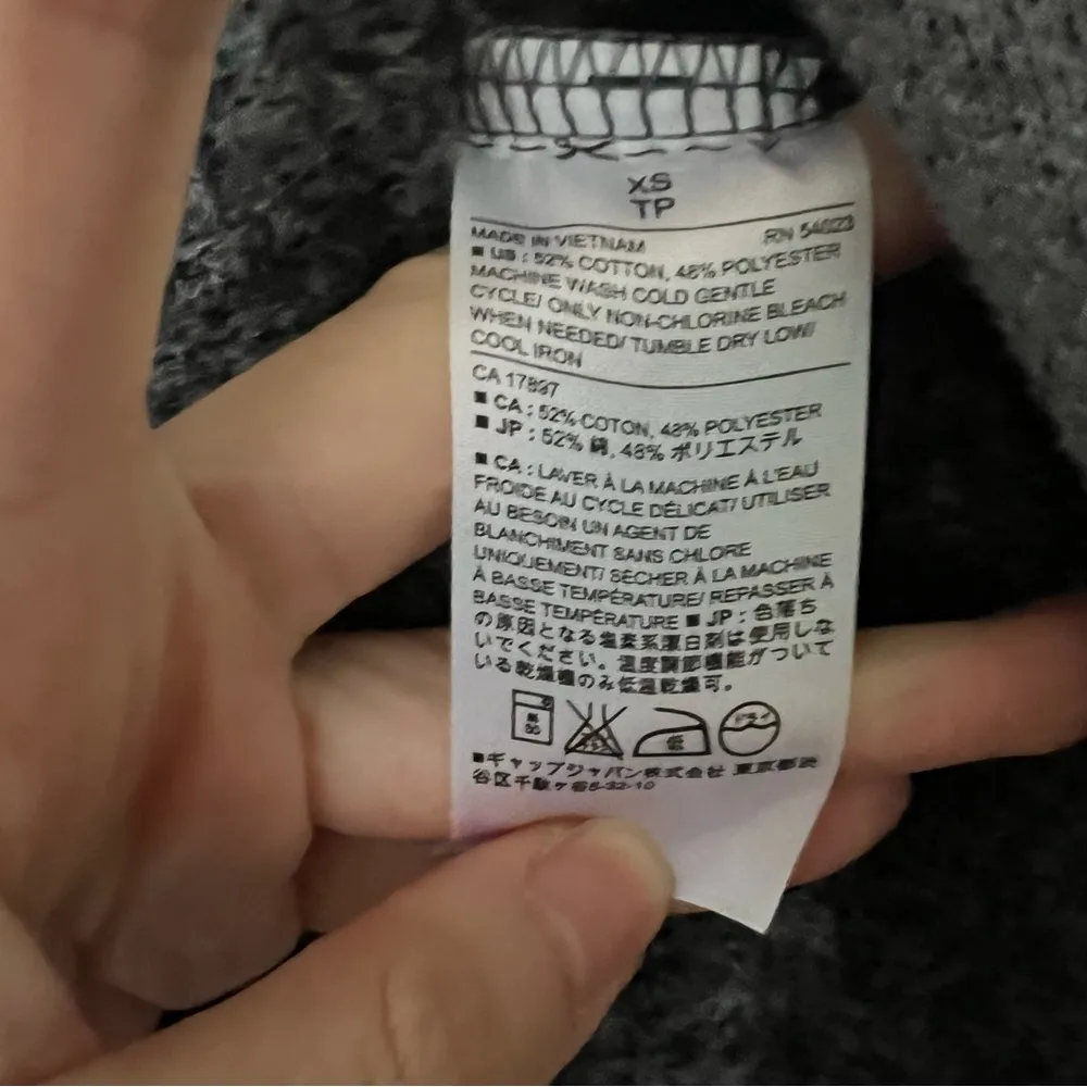 Blue Fleece Lined Wrap Jacket with Belt and Pockets Size XS EUC - Image 4