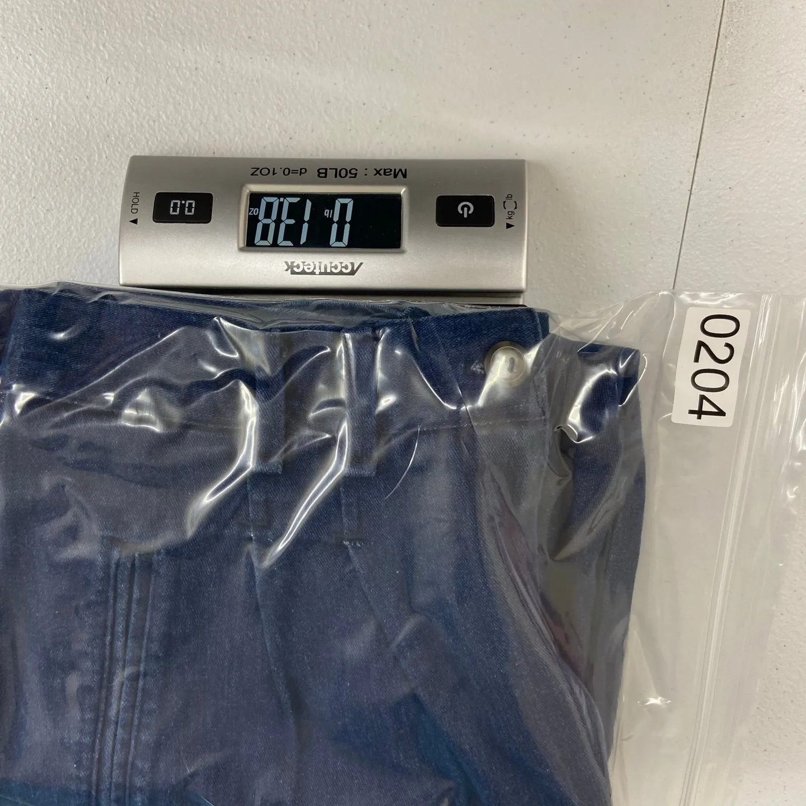 Vintage Talbots women's dark wash blue denim pleated‎ ankle skirt cottagecore 8 - Image 6