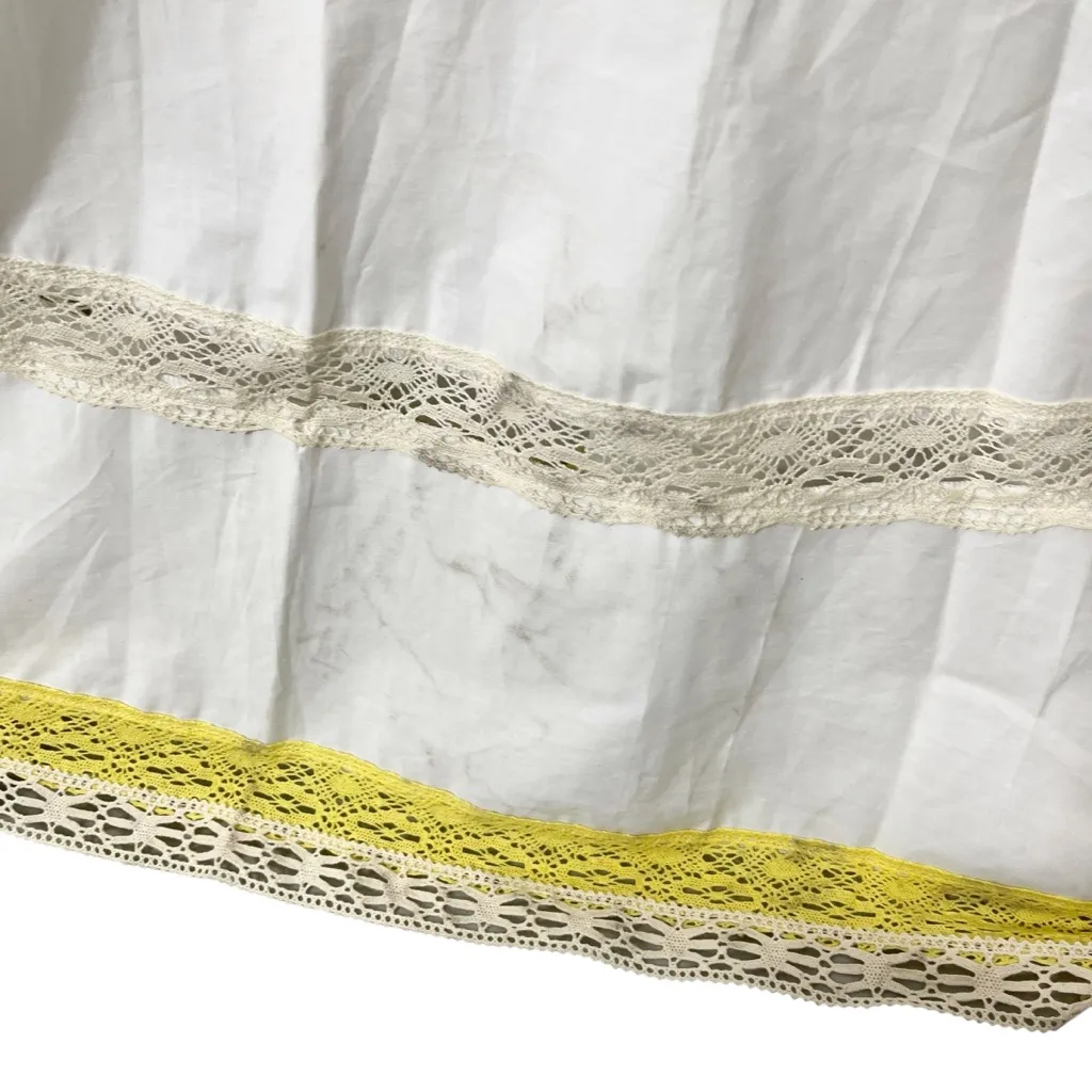 Stellah White Maxi Dress Women’s Small Lace Trim Multicolor Sleeveless - Image 8