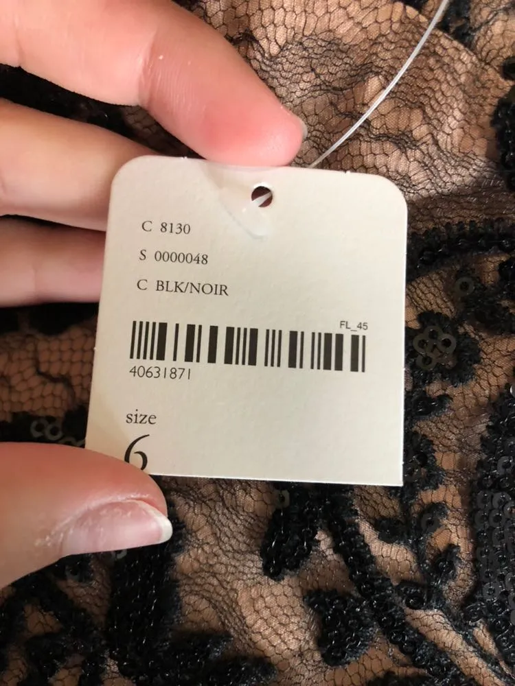 Sequin And Lace Cocktail Dress - Image 5