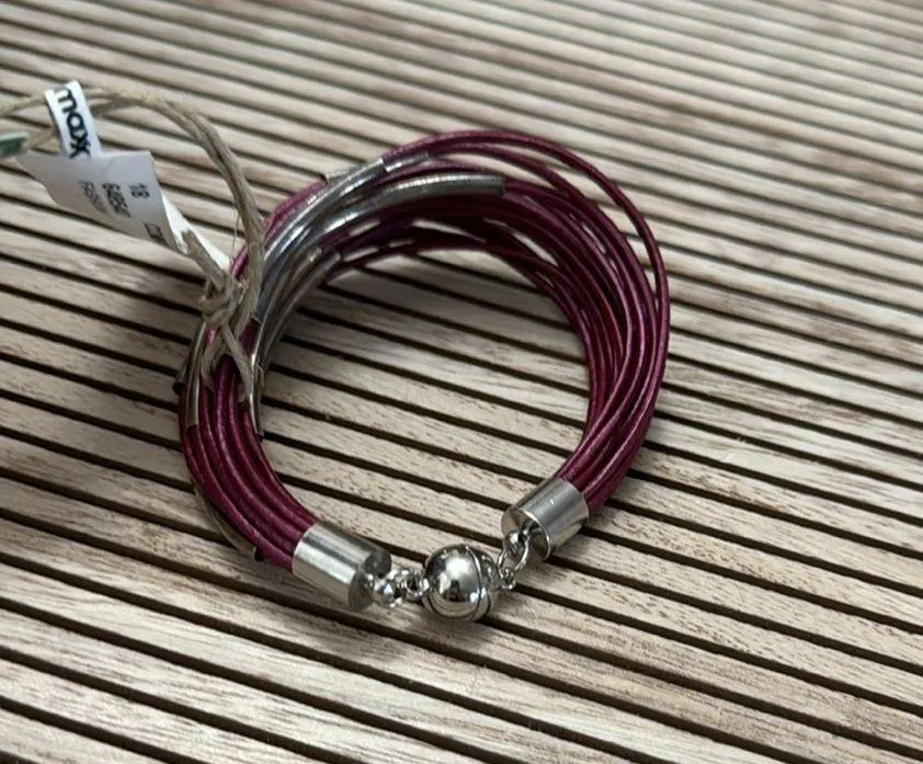 The island pearl leather bracelet Silver - Image 4