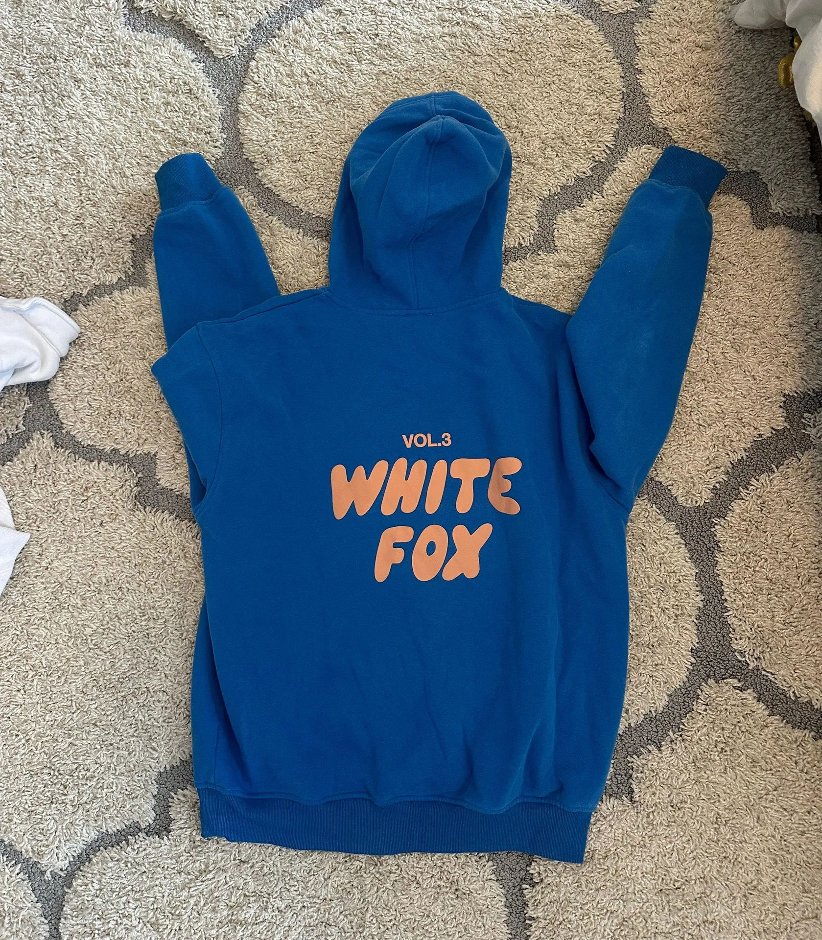 Blue White fox Hoodie  - Image 3