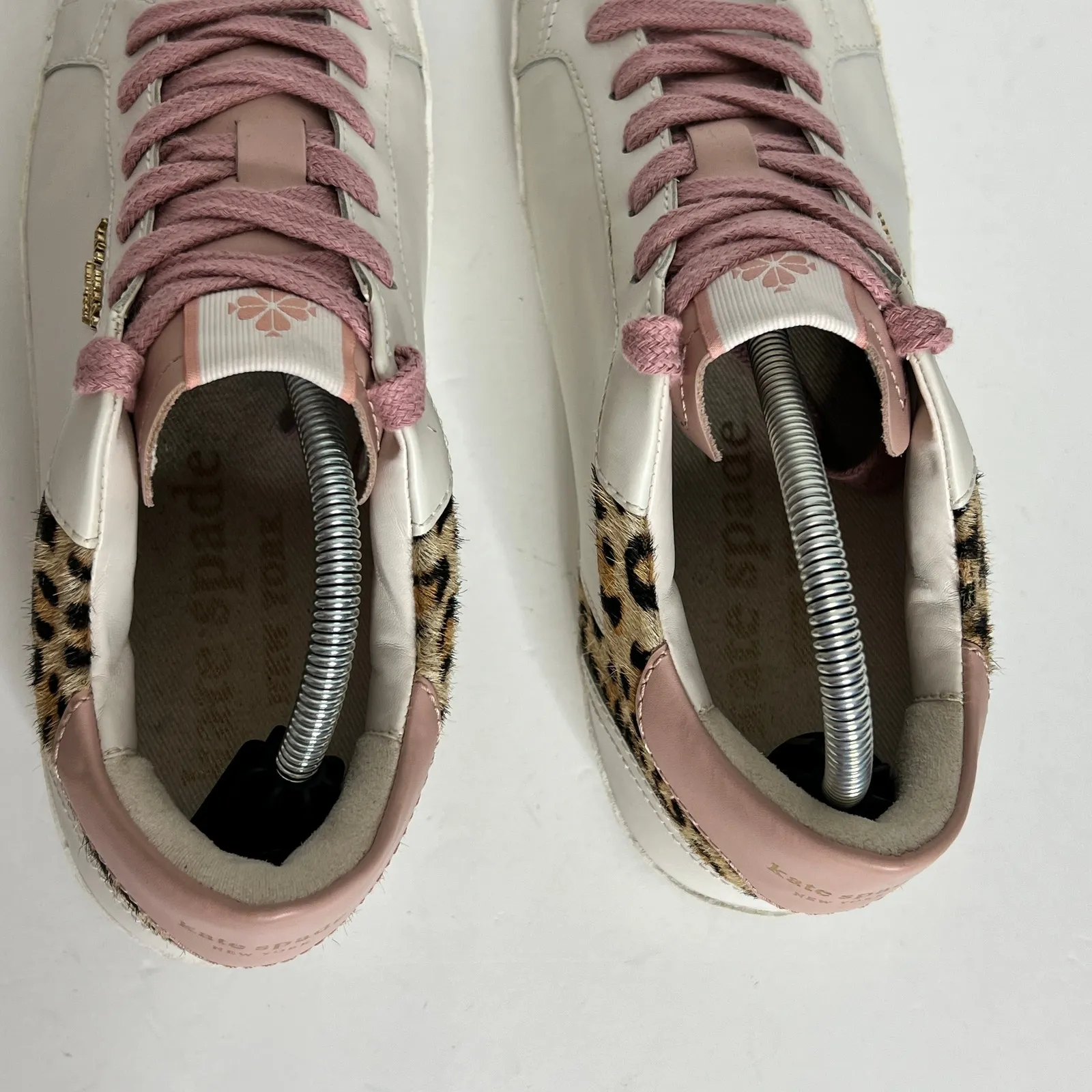 Kate Spade Ace Sneaker White Leather Shoe Size 8.5 - Image 11