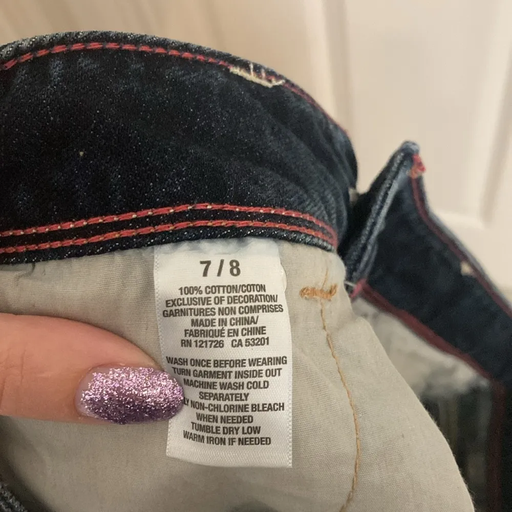 Distressed Denim Mini Skirt - Image 6