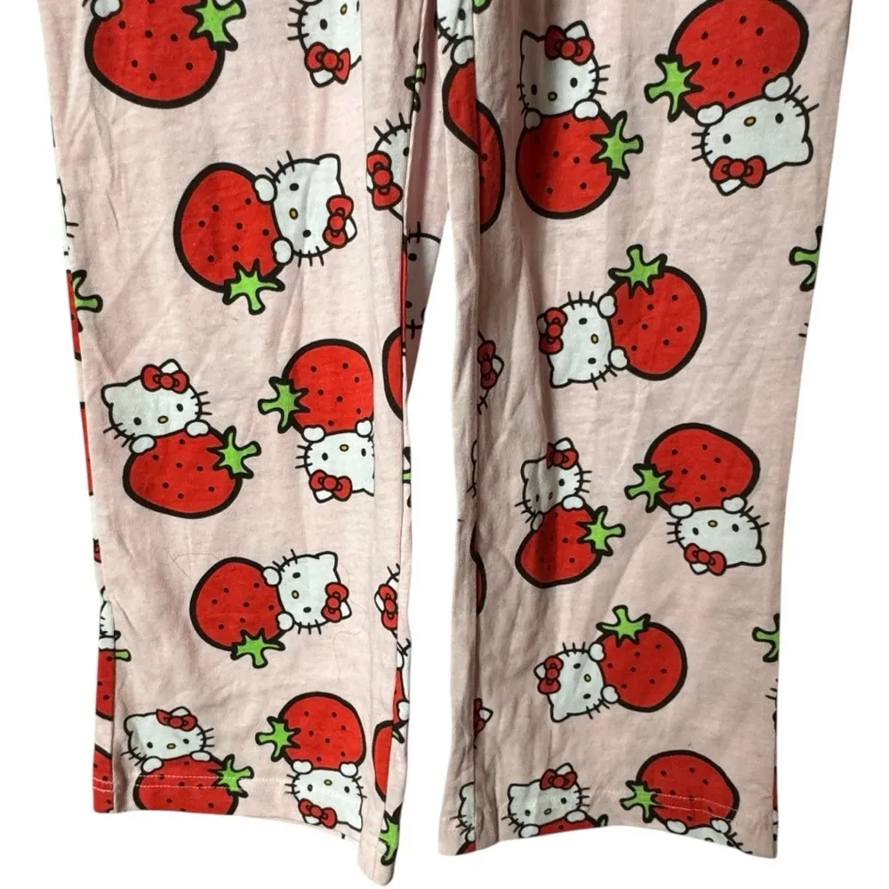 Hello Kitty Women's  Drawstring Pink Printed Pajamas  SZ S NWT - Image 4