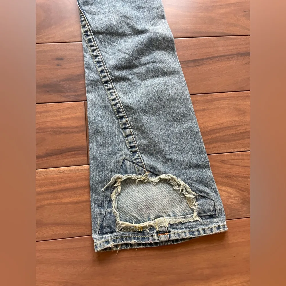 True Religion Berkeley Patchwork Flare Jeans Size 24 - Image 10