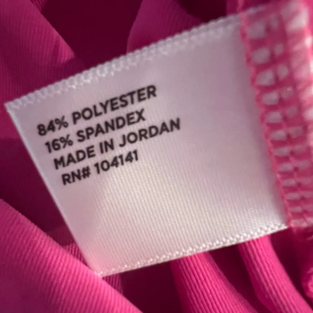 Lady Hagen Golf Pink Floral Tropical Short Sleeve Polo Shirt - Size Medium - Image 5