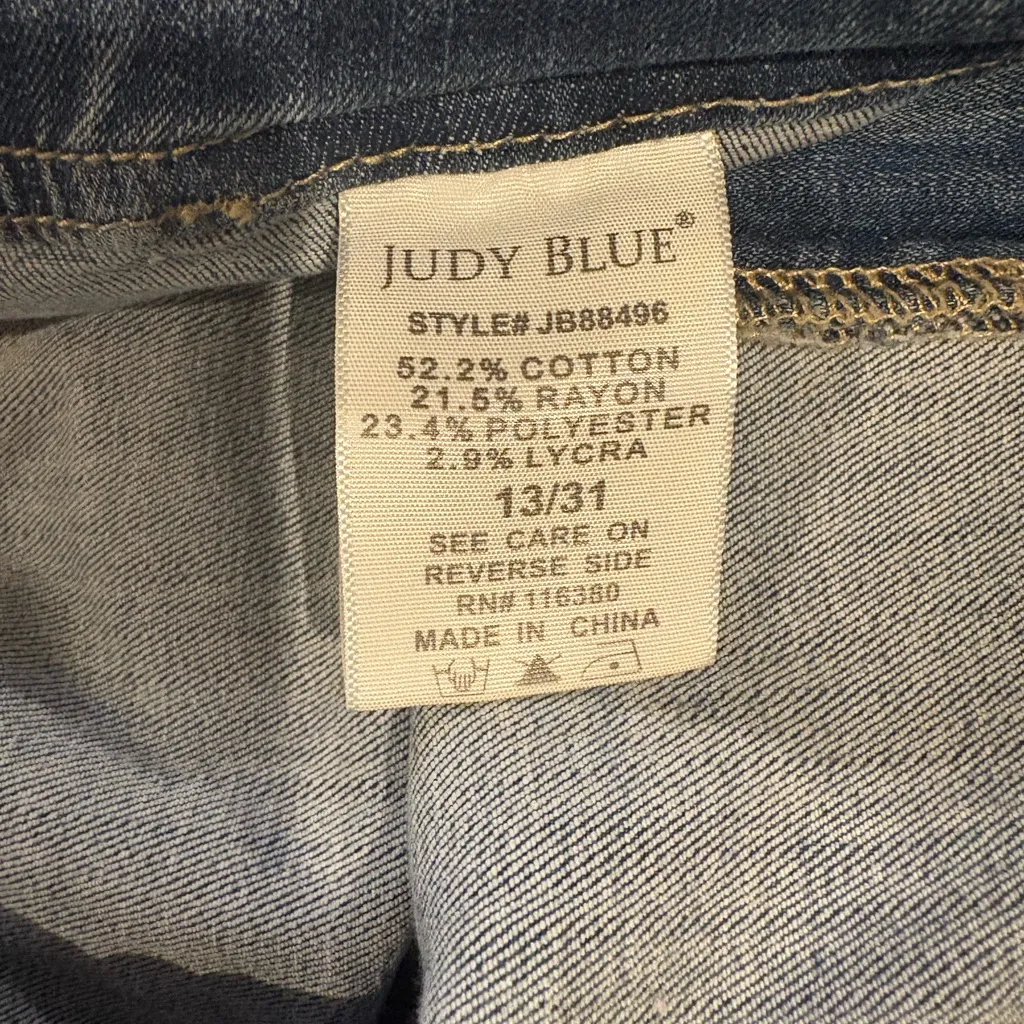 Judy Blue Women's High Waist Pull On Drawstring Clearwater Jogger Jeans Sz 13 31 - Image 13