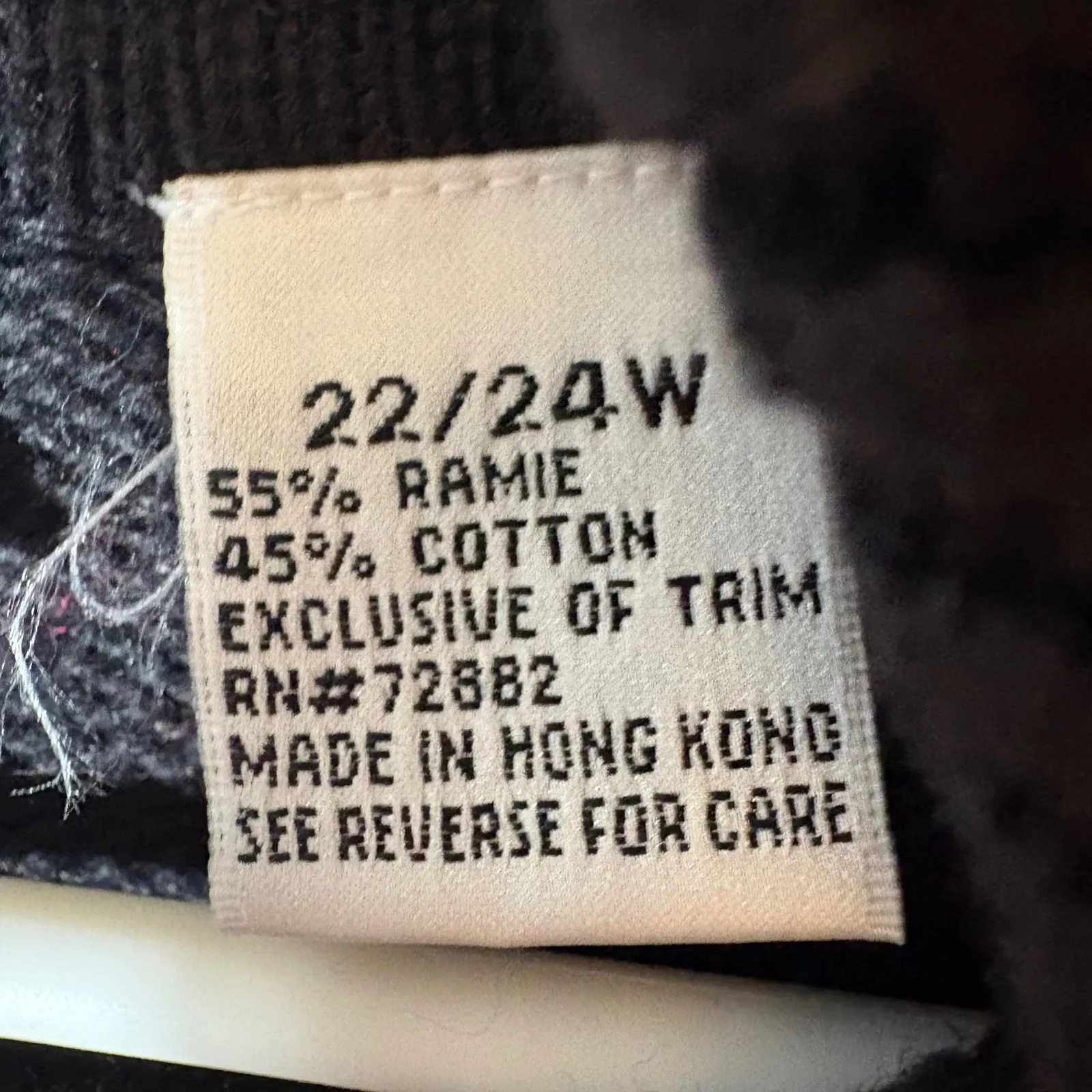 Vintage Fashion Bug 22/24W Ramie Cotton Colorblock Argyle Turtleneck Sweater - Image 6