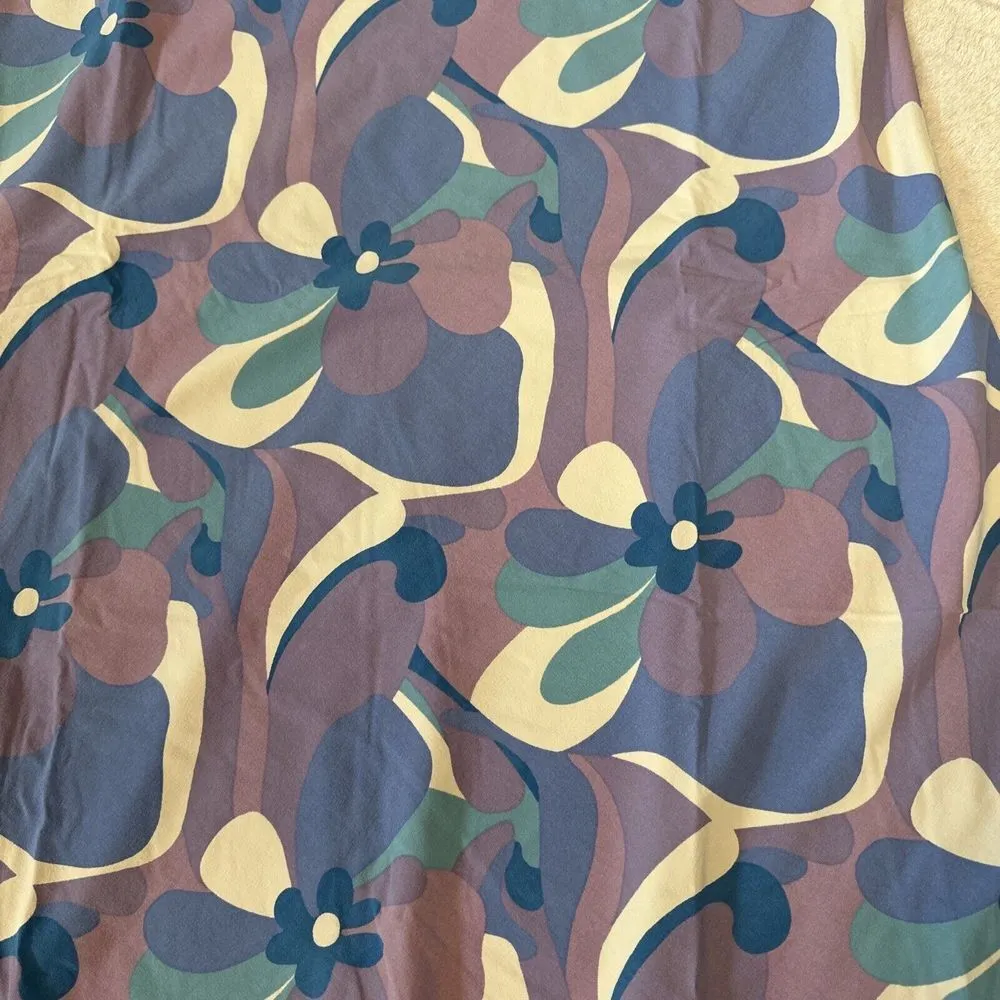 NWT Outdoor Voices The Exercise Dress Floral Blue Purple  Size XXL - Image 8