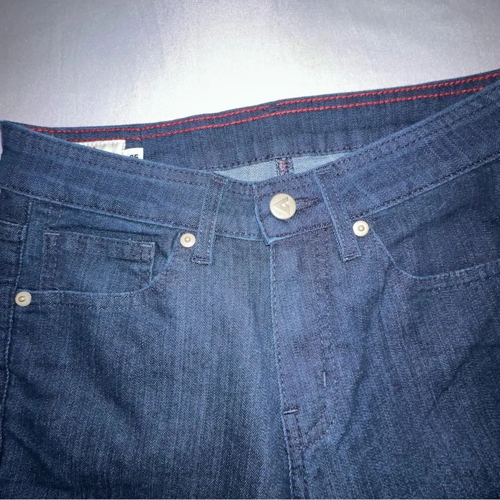 American Giant • 218 Skinny Stretch Indigo Jeans Womens Size 25 Mountain Wash Blue - Image 3
