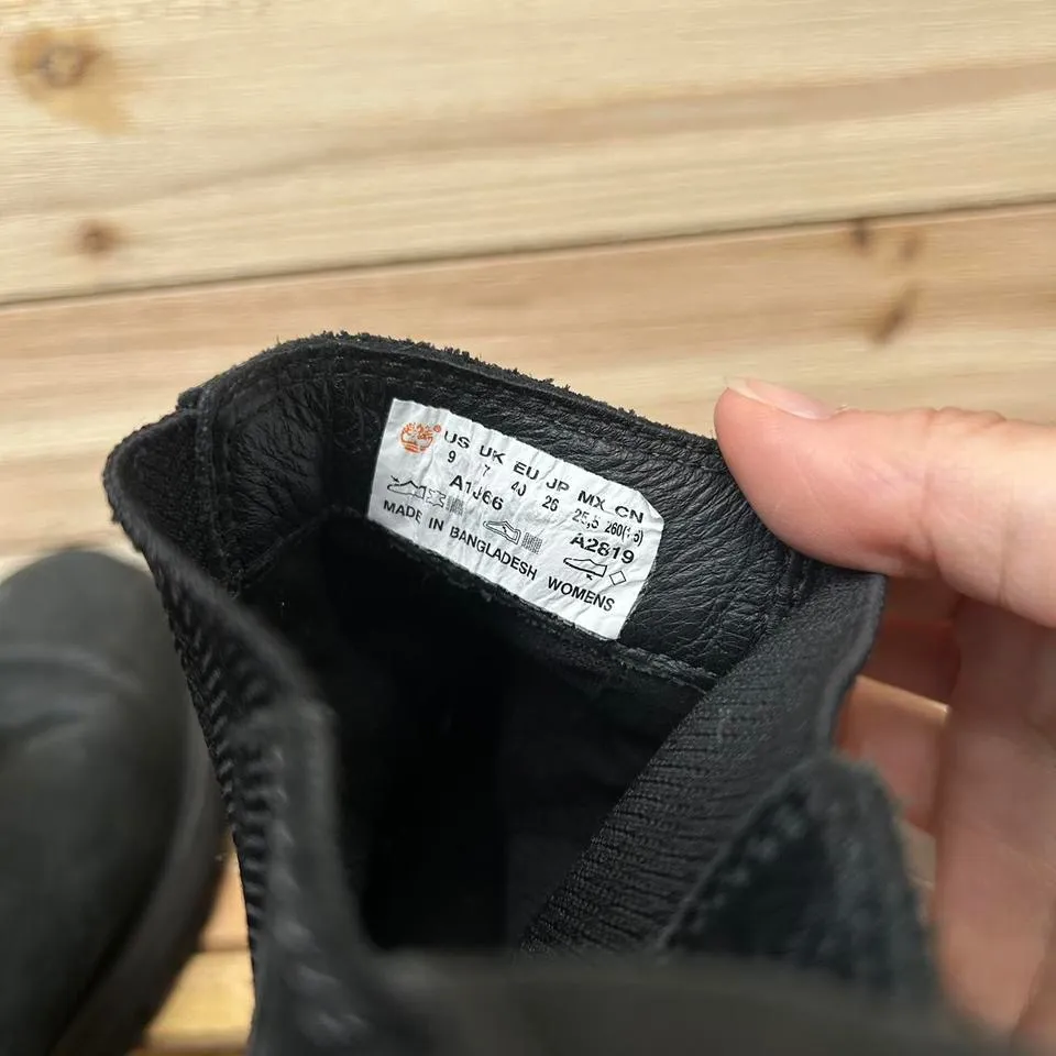 Black Suede Leather Timberland Chelsea Ankle Boots - Image 6